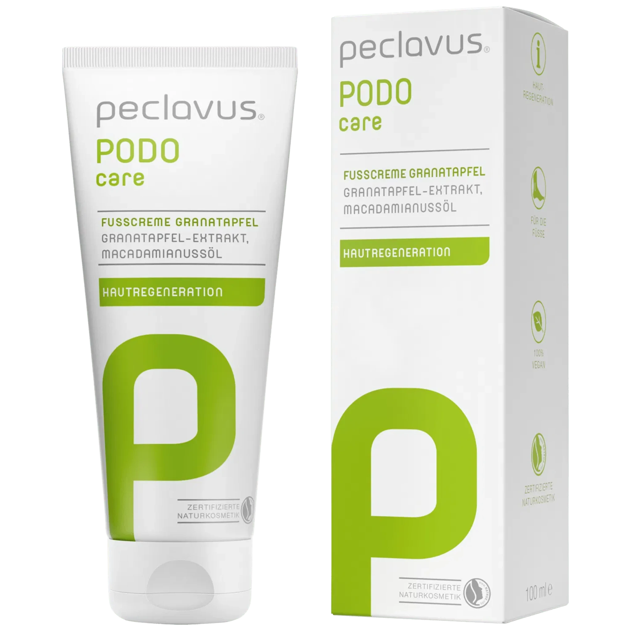 Fußcreme mit fruchtigem Duft und Granatapfel-Extrakt