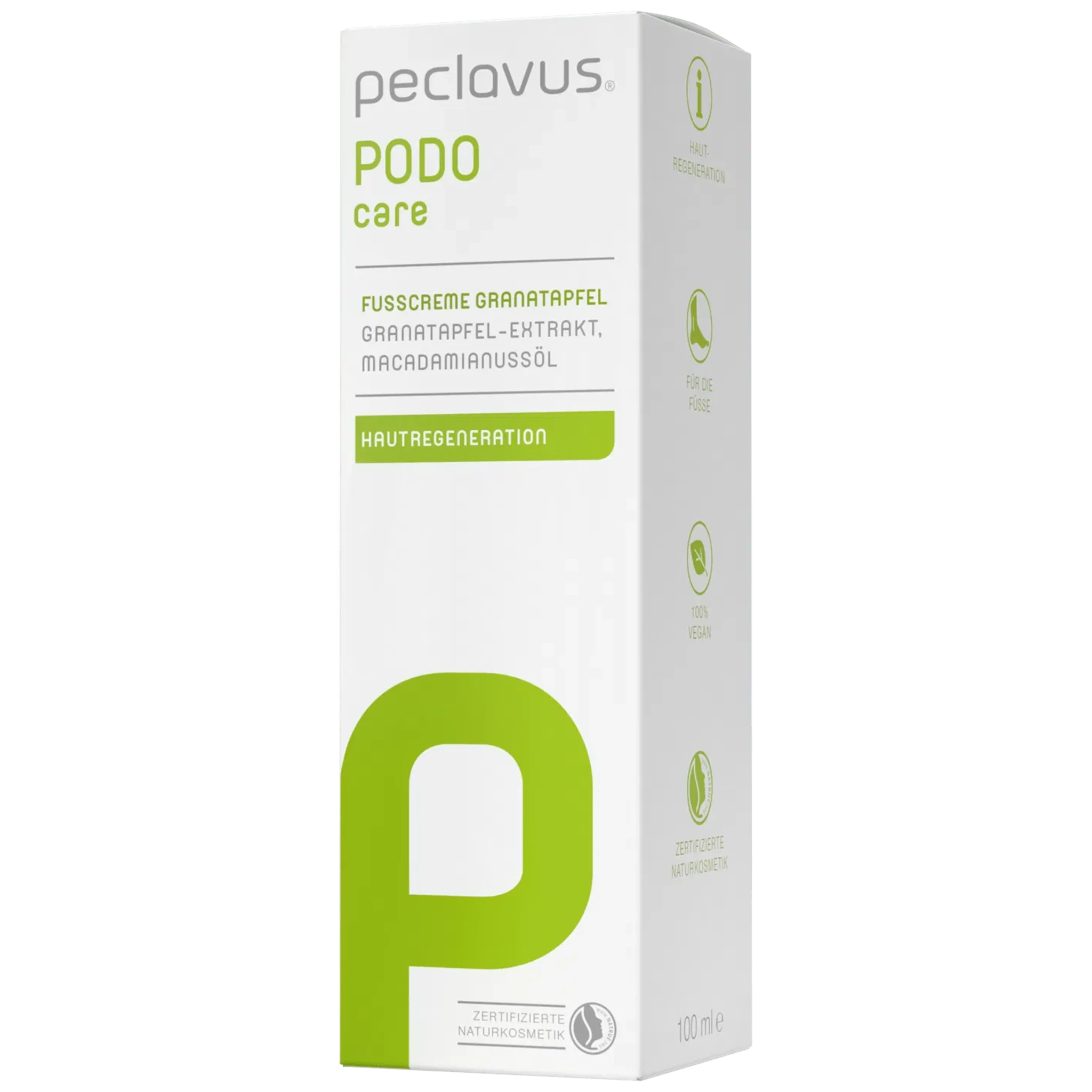 Fußcreme Granatapfel von peclavus schützt und pflegt die Haut