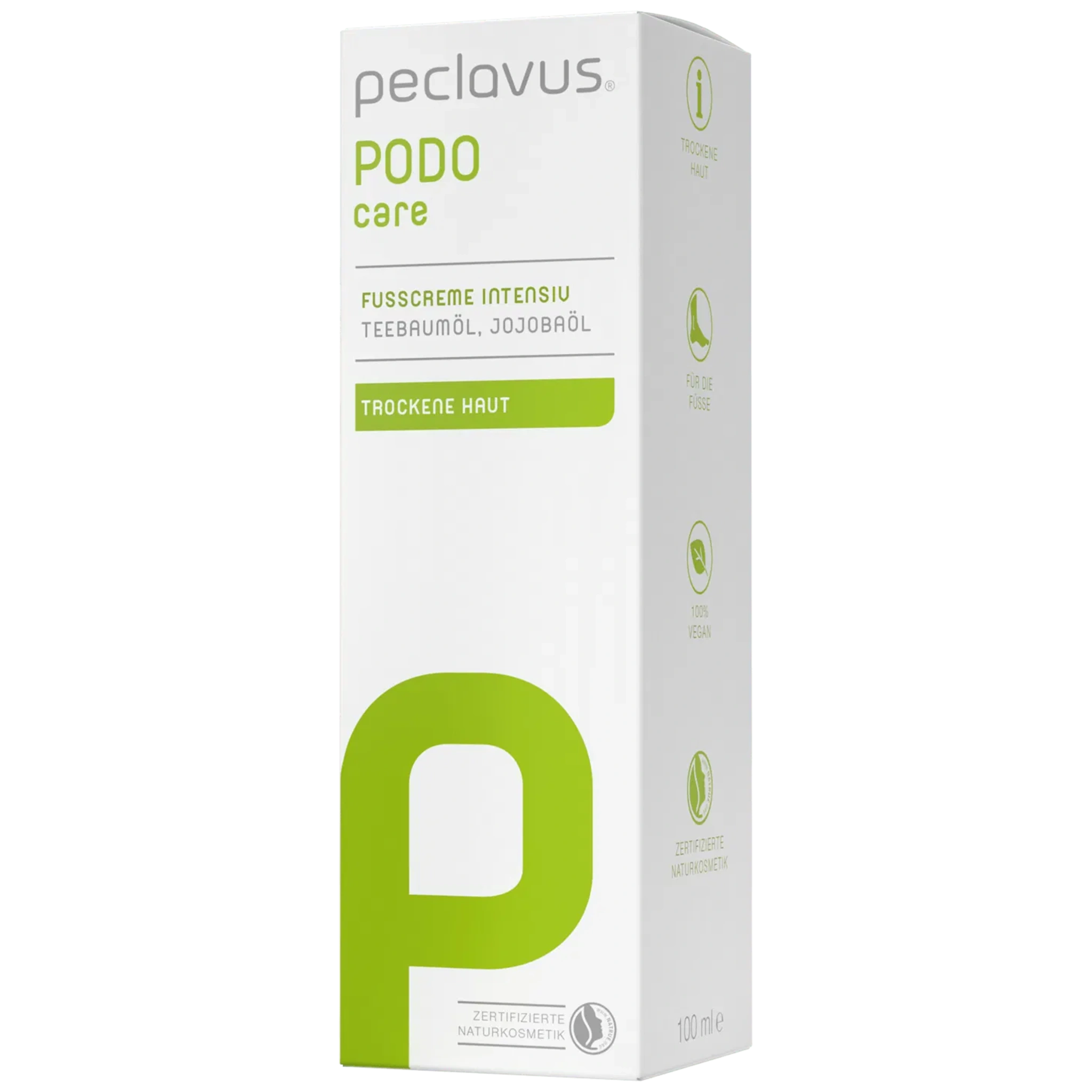 peclavus Fußcreme intensiv schützt und pflegt die Haut nachhaltig