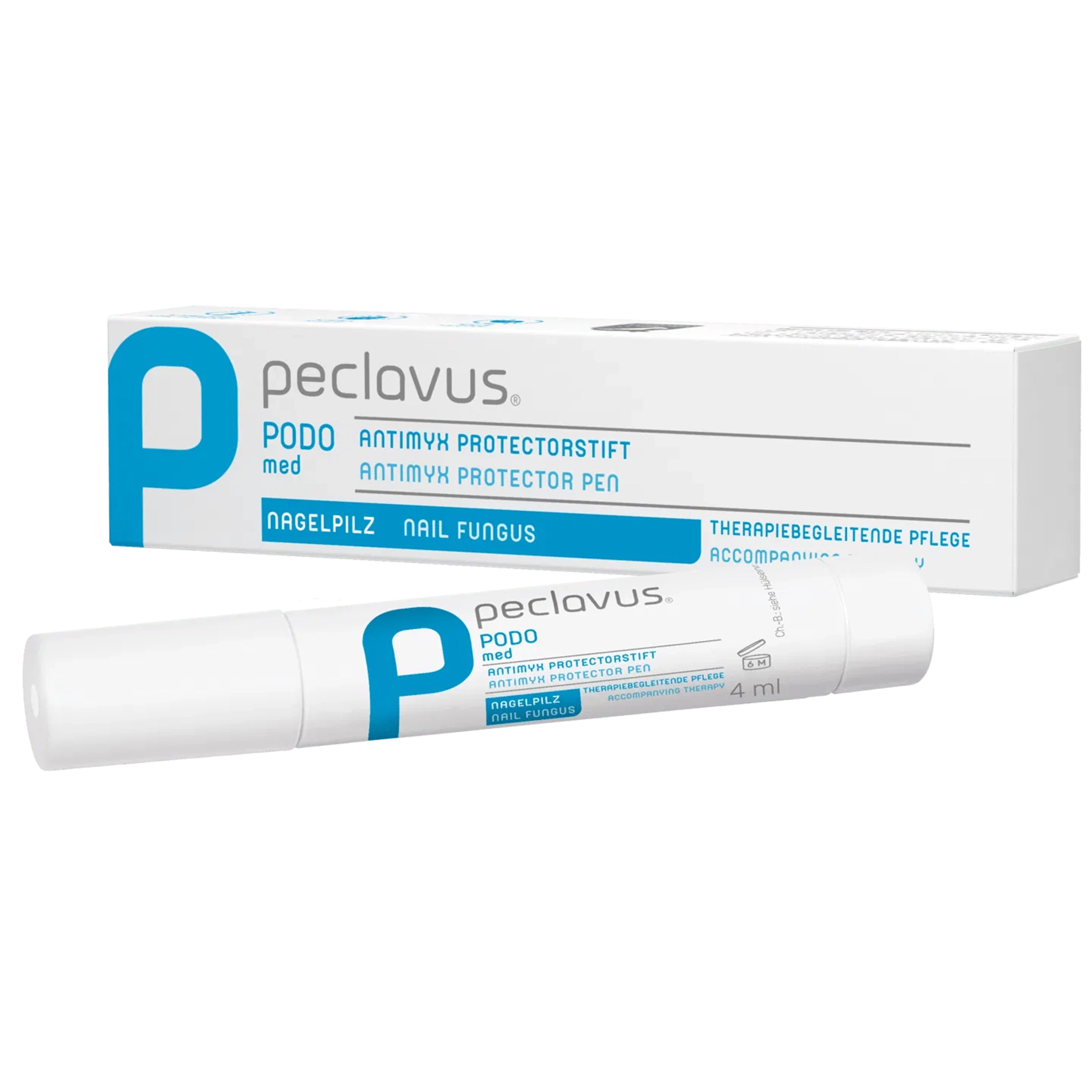 Nagelpflege bei Nagelpilz mit dem peclavus AntiMYX Stift