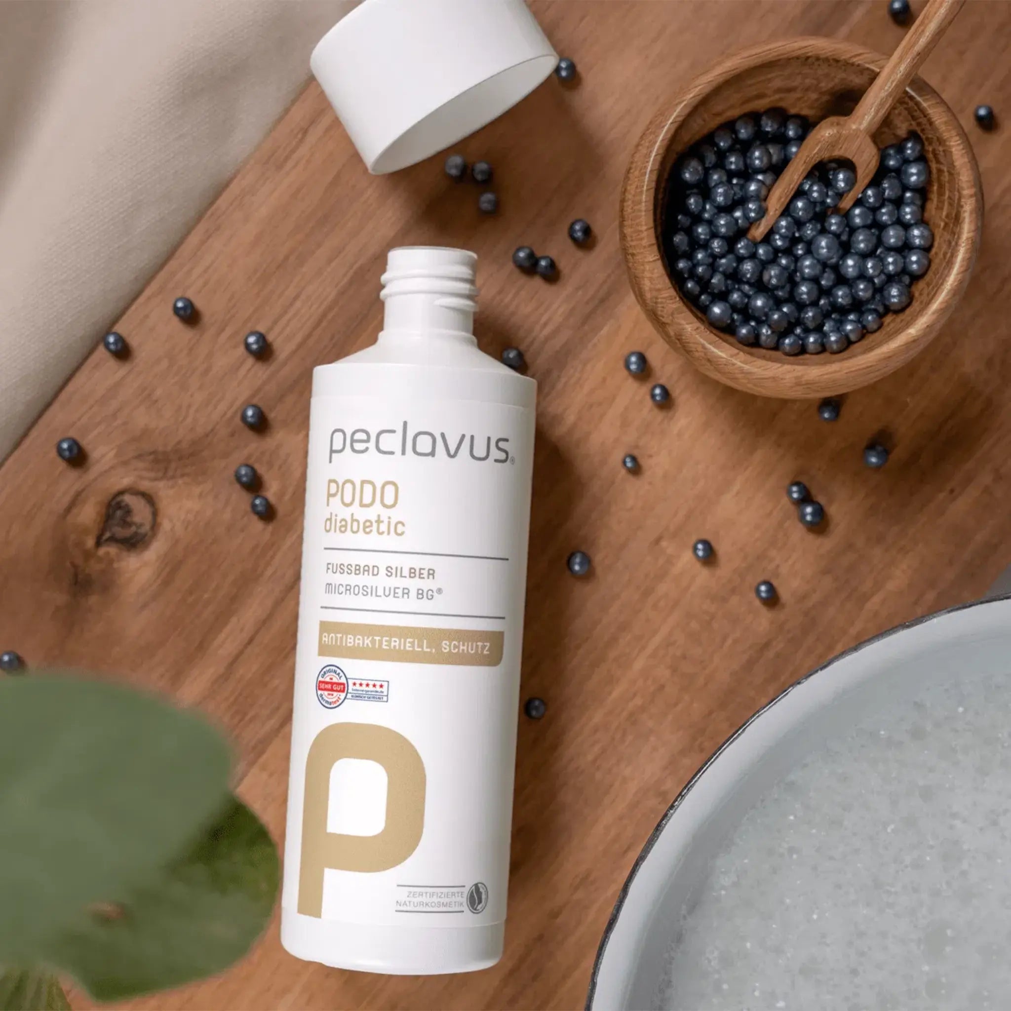 peclavus Fußbad Silber 150 ml für hygienische Fußpflege