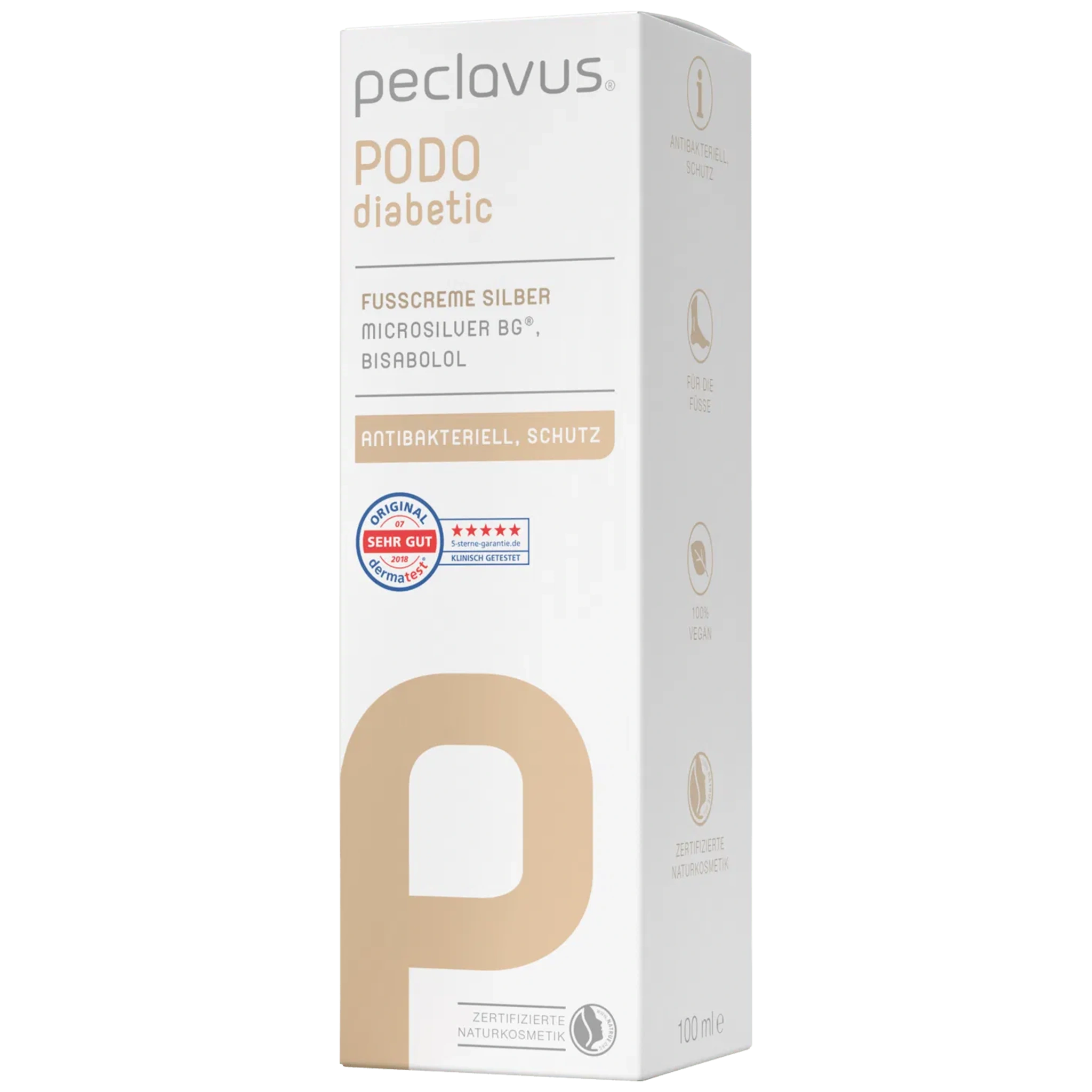 peclavus Fußcreme Silber schützt täglich vor Entzündungen