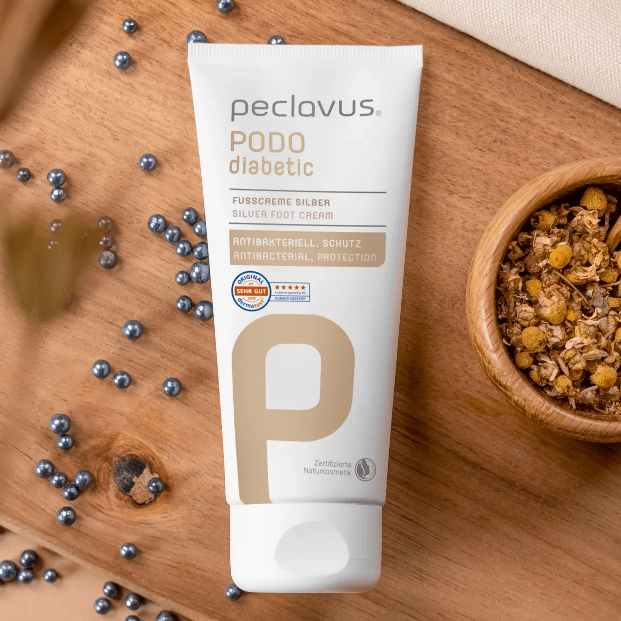 peclavus Fußcreme Silber für die sanfte Pflege empfindlicher Fußhaut